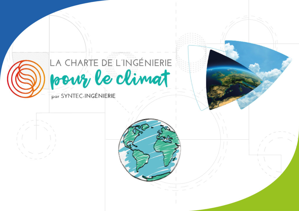 logo syntec ingénierie et d'une planète avec deux photos d'environnement